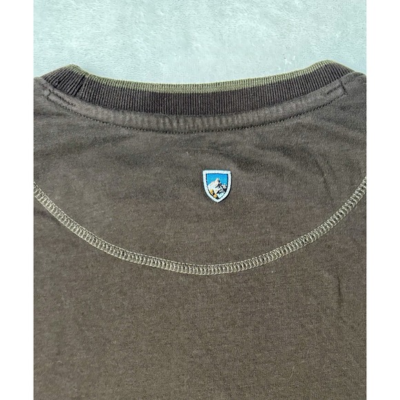 Kuhl Brown Kommando Crew Wildfibre Born In The Wild Trail Hiking Organic Large - Picture 2 of 9